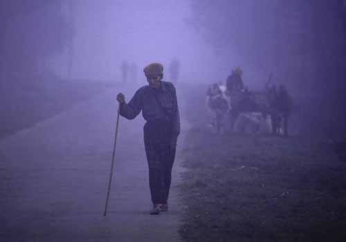 Man in Fog, Northern Myanmar (Burma)